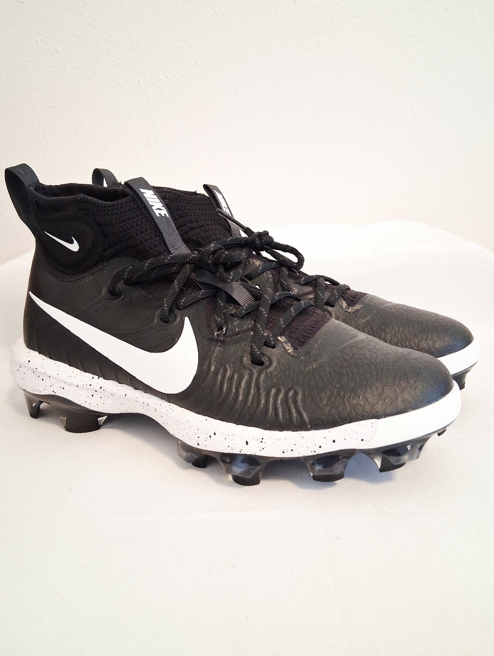 Nike Alpha Huarache NXT MCS Black White Basebsll Cleats